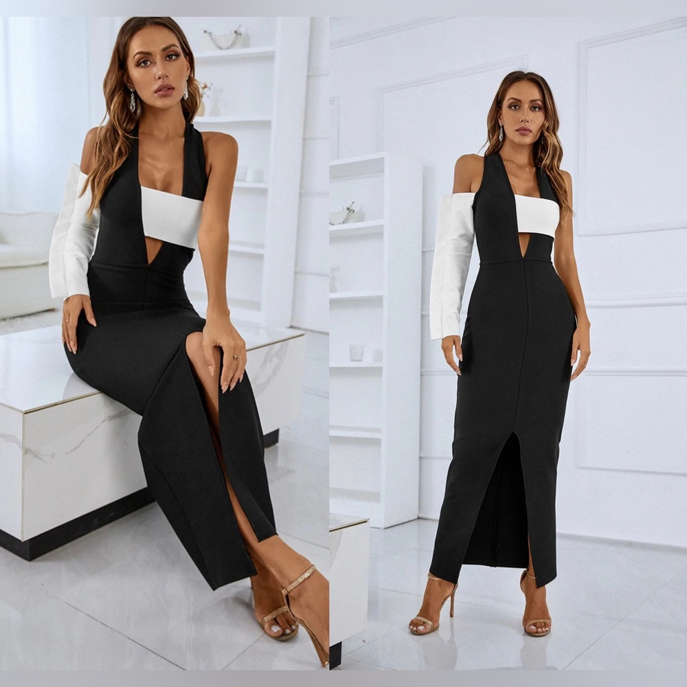 Sesidy Cicelia One Sleeve Maxi Dress